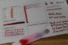 Tintentest Montblanc William Shakespeare Velvet Red
