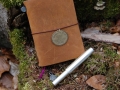 Midori Traveler's Notebook: Limited "Traveler's Star Edition" & Kaweco AL Sport (champagner)