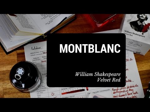Montblanc William Shakespeare Velvet Red